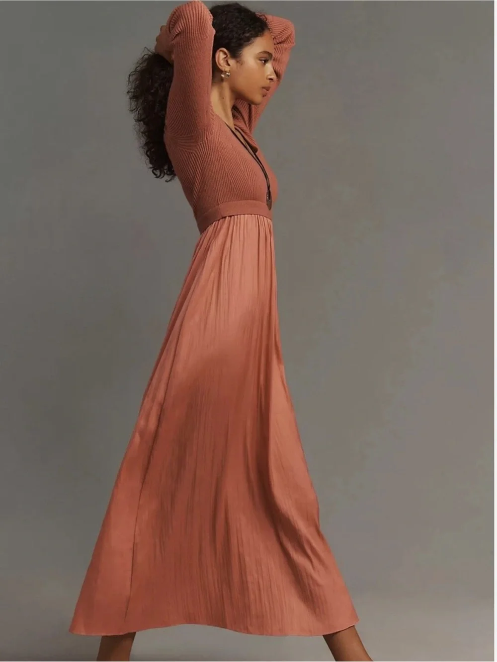 Anthropologie Thea Twofer Sweater Dress Scoop-Neck Edition - Picture 13 of 13